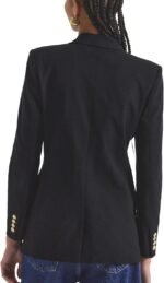Derek Lam 10 Crosby Walter Women's Double Breasted Blazer Black