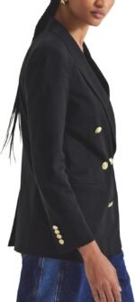 Derek Lam 10 Crosby Walter Women's Double Breasted Blazer Black