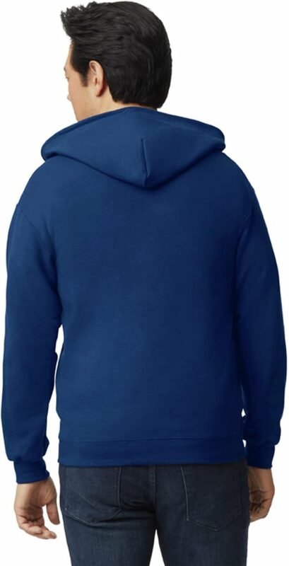 Gildan Unisex Adult Fleece Zip Hoodie Sweatshirt G18600
