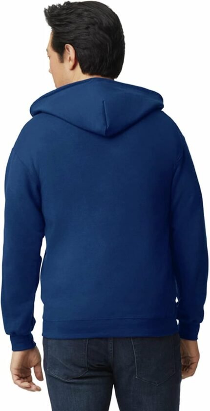 Gildan Unisex Adult Fleece Zip Hoodie Sweatshirt G18600