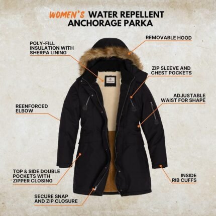 Legendary Whitetails Women's Anchorage Warm Insulated Parka Coat