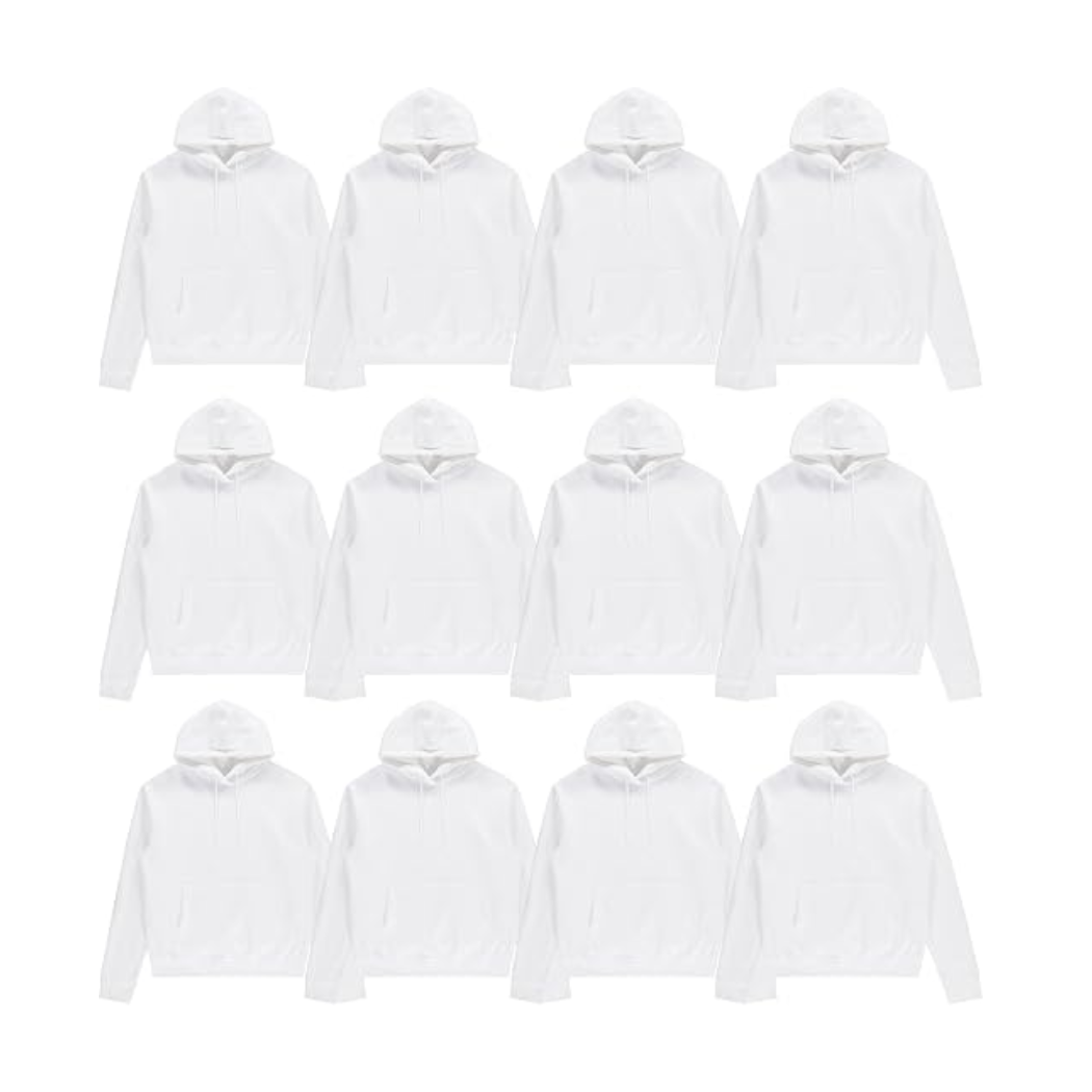 Unisex bulk hoodies case pack